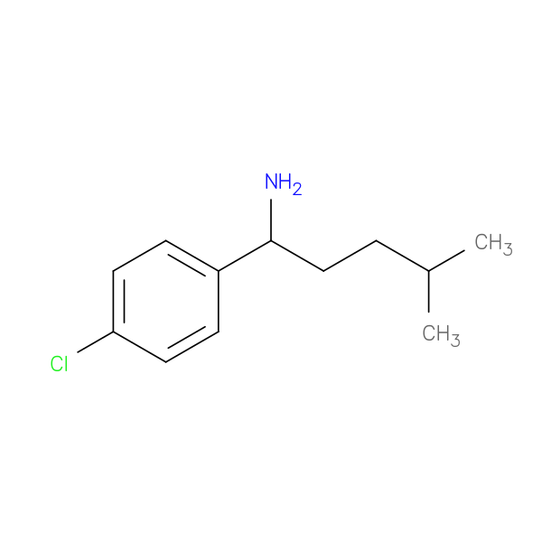 1-(4-chlorophenyl)-4-methylpentan-1-amine