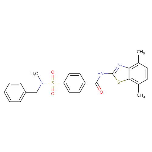 4-[benzyl(methyl)sulfamoyl]-N-(4,7-dimethyl-1,3-benzothiazol-2-yl)benzamide