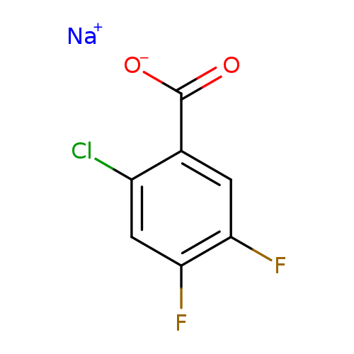 Benzoic acid, 2-chloro-4,5-difluoro-, sodium salt (1:1)