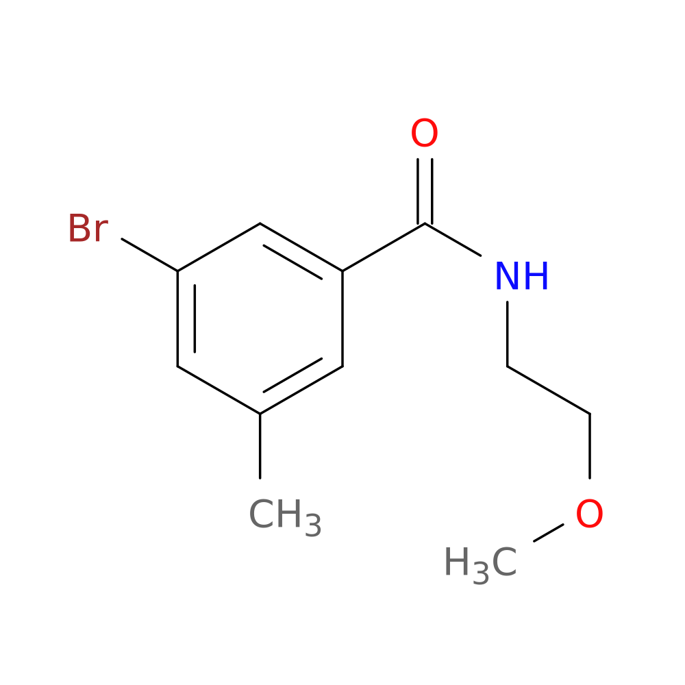 3-Bromo-N-(2-methoxyethyl)-5-methylbenzamide