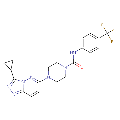 4-{3-cyclopropyl-[1,2,4]triazolo[4,3-b]pyridazin-6-yl}-N-[4-(trifluoromethyl)phenyl]piperazine-1-carboxamide