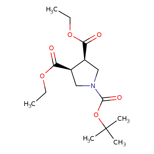 cis-1-tert-Butyl 3,4-diethyl pyrrolidine-1,3,4-tricarboxylate