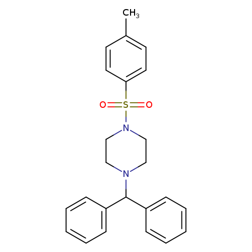 1-(diphenylmethyl)-4-(4-methylbenzenesulfonyl)piperazine