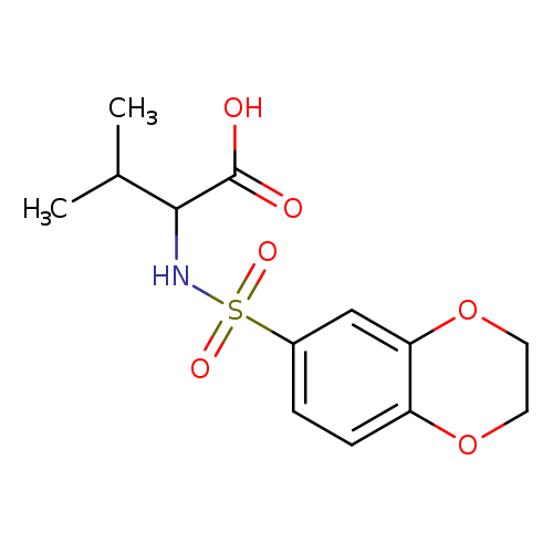2-(2,3-Dihydrobenzo[b][1,4]dioxine-6-sulfonamido)-3-methylbutanoic acid