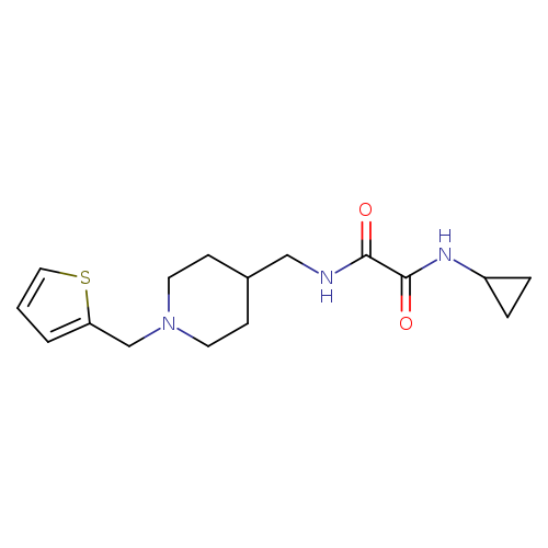 N-cyclopropyl-N'-({1-[(thiophen-2-yl)methyl]piperidin-4-yl}methyl)ethanediamide