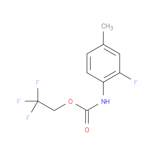2,2,2-trifluoroethyl N-(2-fluoro-4-methylphenyl)carbamate