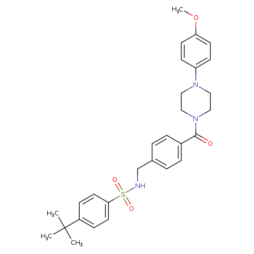4-tert-butyl-N-({4-[4-(4-methoxyphenyl)piperazine-1-carbonyl]phenyl}methyl)benzene-1-sulfonamide