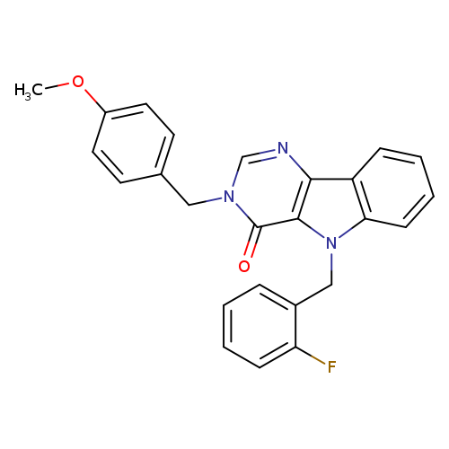 5-[(2-fluorophenyl)methyl]-3-[(4-methoxyphenyl)methyl]-3H,4H,5H-pyrimido[5,4-b]indol-4-one
