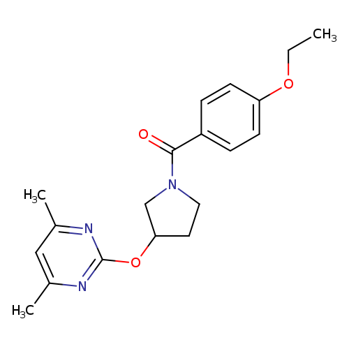 2-{[1-(4-ethoxybenzoyl)pyrrolidin-3-yl]oxy}-4,6-dimethylpyrimidine