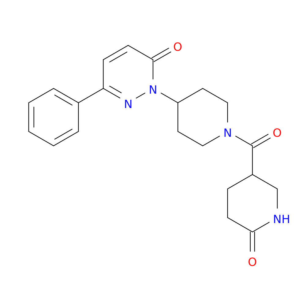 2-[1-(6-oxopiperidine-3-carbonyl)piperidin-4-yl]-6-phenyl-2,3-dihydropyridazin-3-one
