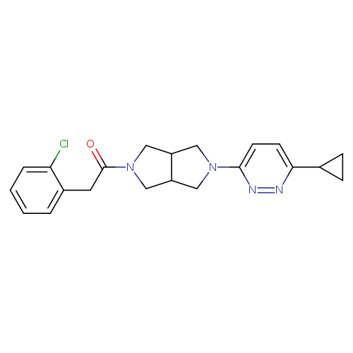 2-(2-chlorophenyl)-1-[5-(6-cyclopropylpyridazin-3-yl)-octahydropyrrolo[3,4-c]pyrrol-2-yl]ethan-1-one