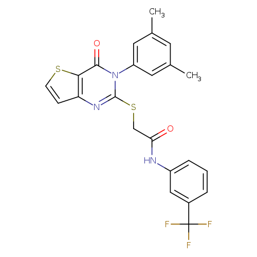 2-{[3-(3,5-dimethylphenyl)-4-oxo-3H,4H-thieno[3,2-d]pyrimidin-2-yl]sulfanyl}-N-[3-(trifluoromethyl)phenyl]acetamide