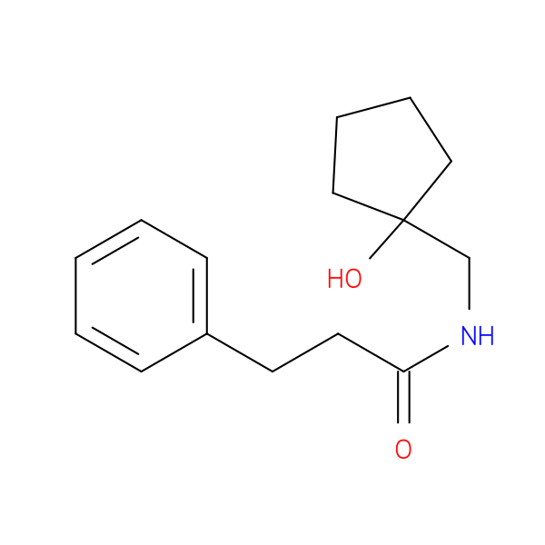 N-[(1-hydroxycyclopentyl)methyl]-3-phenylpropanamide