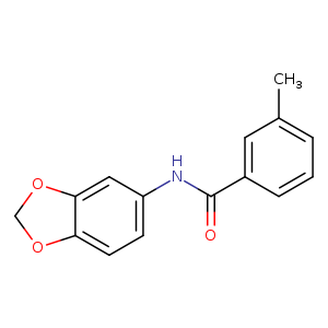 N-(1,3-benzodioxol-5-yl)-3-methylbenzamide