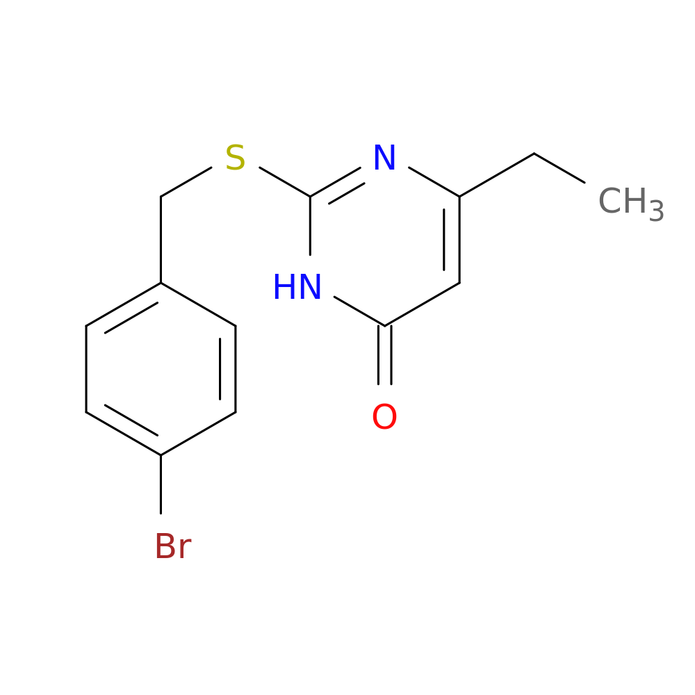 2-{[(4-bromophenyl)methyl]sulfanyl}-6-ethyl-3,4-dihydropyrimidin-4-one