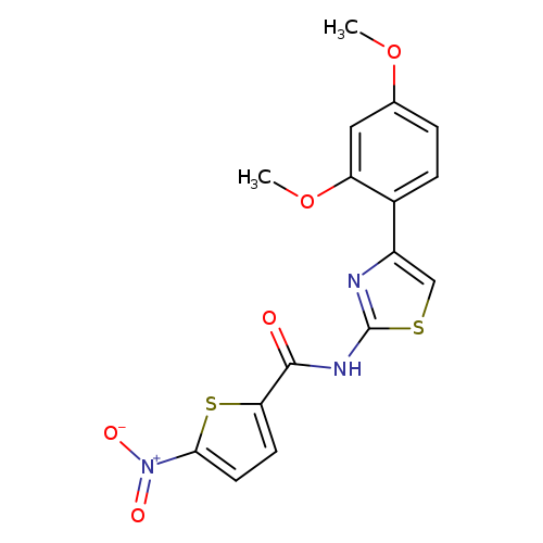 N-[4-(2,4-dimethoxyphenyl)-1,3-thiazol-2-yl]-5-nitrothiophene-2-carboxamide