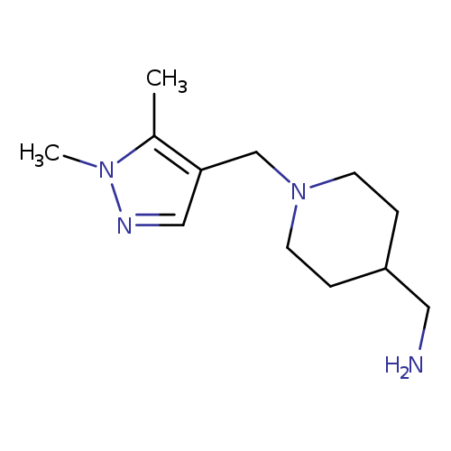 {1-[(1,5-dimethyl-1H-pyrazol-4-yl)methyl]piperidin-4-yl}methylamine