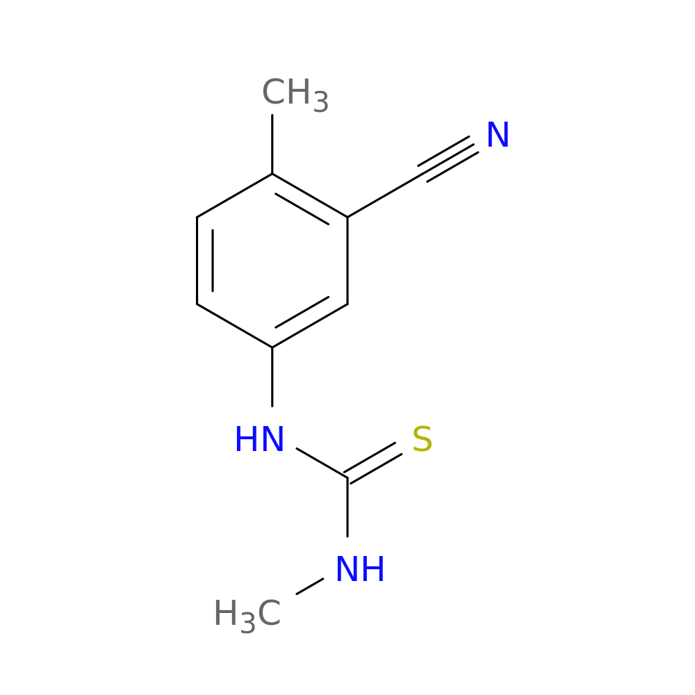 1-(3-cyano-4-methylphenyl)-3-methylthiourea
