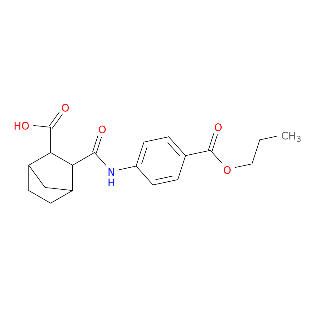 3-{[4-(propoxycarbonyl)anilino]carbonyl}bicyclo[2.2.1]heptane-2-carboxylic acid