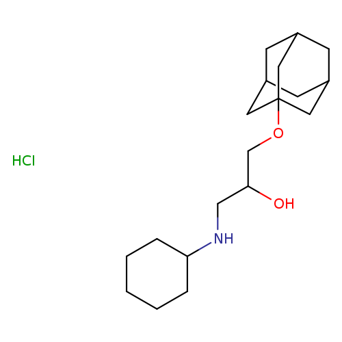 1-(adamantan-1-yloxy)-3-(cyclohexylamino)propan-2-ol hydrochloride