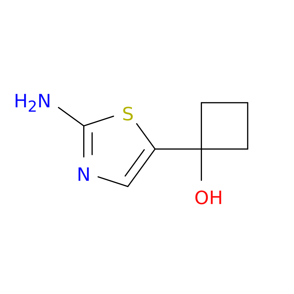 1-(2-amino-1,3-thiazol-5-yl)cyclobutan-1-ol