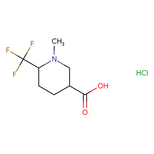 1-methyl-6-(trifluoromethyl)piperidine-3-carboxylic acid hydrochloride