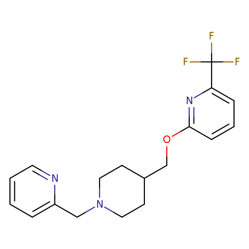 2-({1-[(pyridin-2-yl)methyl]piperidin-4-yl}methoxy)-6-(trifluoromethyl)pyridine