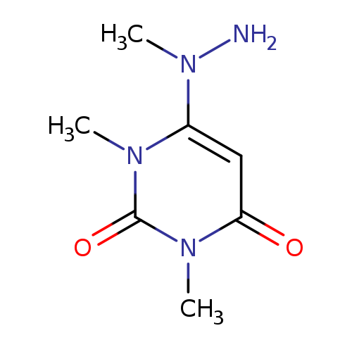1,3-Dimethyl-6-(1-methylhydrazino)-2,4(1h,3h)-pyrimidinedione