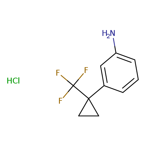 3-[1-(trifluoromethyl)cyclopropyl]aniline hydrochloride