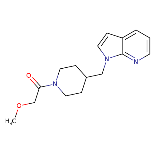 2-methoxy-1-[4-({1H-pyrrolo[2,3-b]pyridin-1-yl}methyl)piperidin-1-yl]ethan-1-one