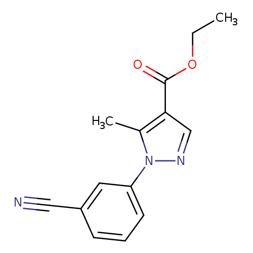 Ethyl 1-(3-cyanophenyl)-5-methyl-1H-pyrazole-4-carboxylate