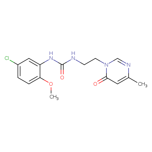 1-(5-chloro-2-methoxyphenyl)-3-[2-(4-methyl-6-oxo-1,6-dihydropyrimidin-1-yl)ethyl]urea