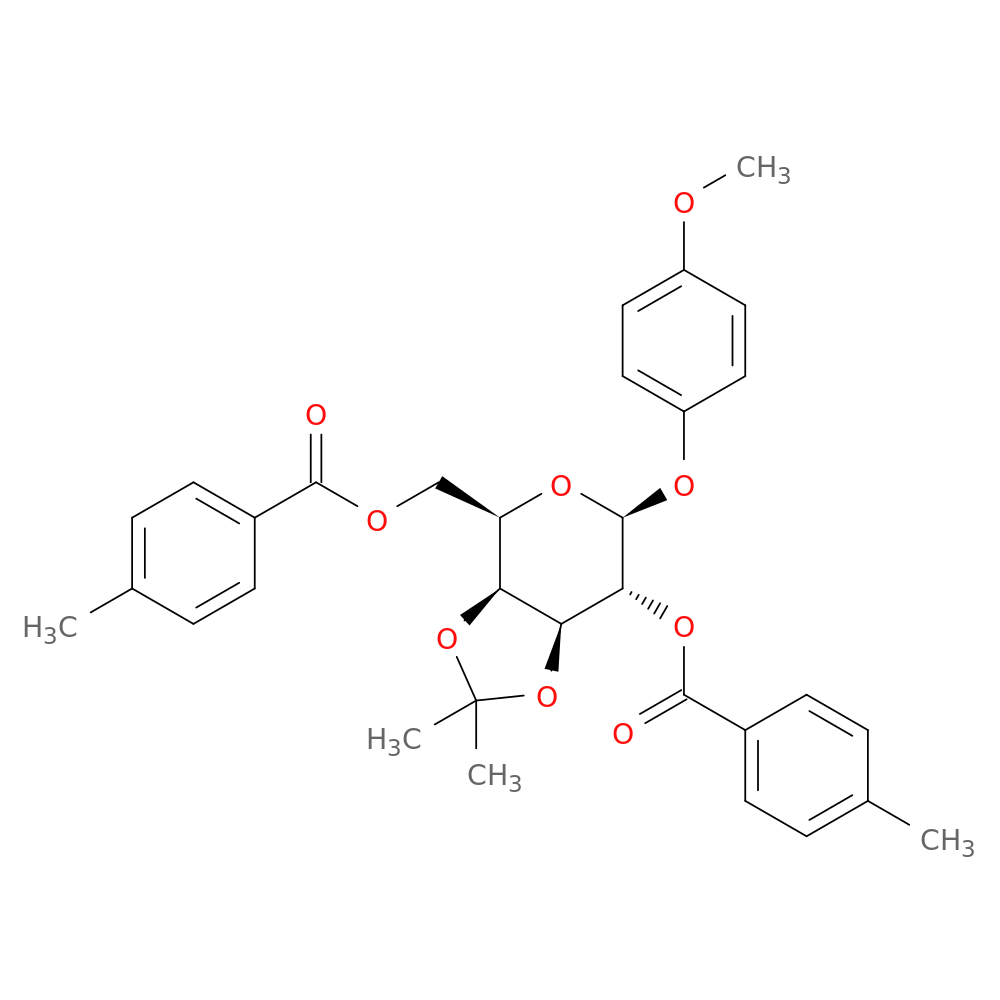 4-MEthoxyphenyl 3,4-o-isopropylidene-2,6-bis-o-(4-methylbenzoyl)-beta-d-galactopyranoside