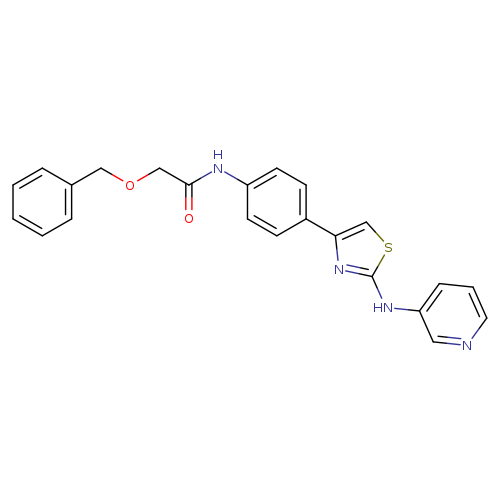 2-(benzyloxy)-N-(4-{2-[(pyridin-3-yl)amino]-1,3-thiazol-4-yl}phenyl)acetamide