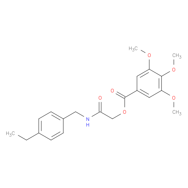 {[(4-ethylphenyl)methyl]carbamoyl}methyl 3,4,5-trimethoxybenzoate