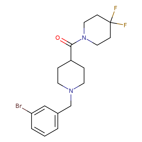 1-{1-[(3-bromophenyl)methyl]piperidine-4-carbonyl}-4,4-difluoropiperidine