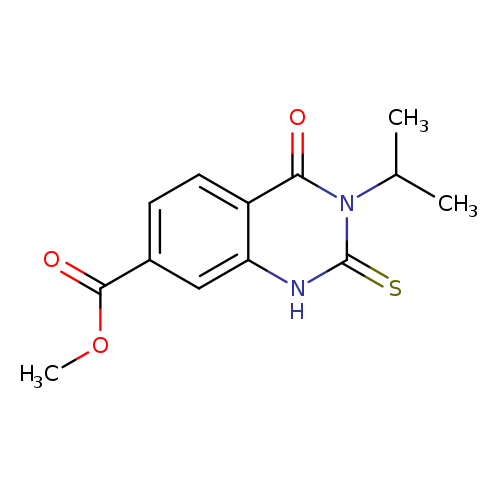 7-Quinazolinecarboxylic acid, 1,2,3,4-tetrahydro-3-(1-methylethyl)-4-oxo-2-thioxo-, methyl ester