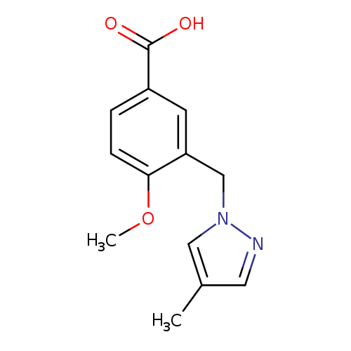4-Methoxy-3-[(4-methyl-1h-pyrazol-1-yl)methyl]benzoic acid