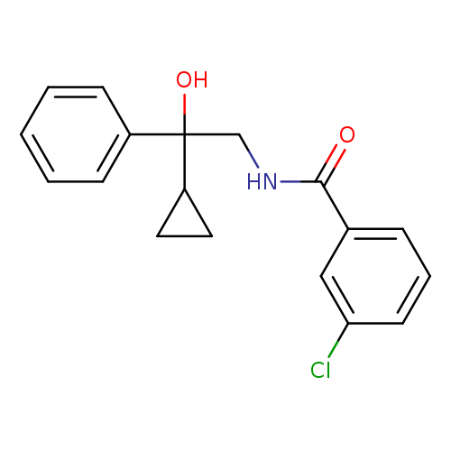 3-chloro-N-(2-cyclopropyl-2-hydroxy-2-phenylethyl)benzamide