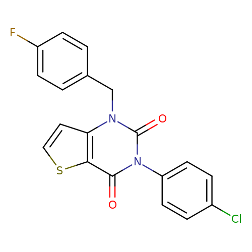 3-(4-chlorophenyl)-1-[(4-fluorophenyl)methyl]-1H,2H,3H,4H-thieno[3,2-d]pyrimidine-2,4-dione