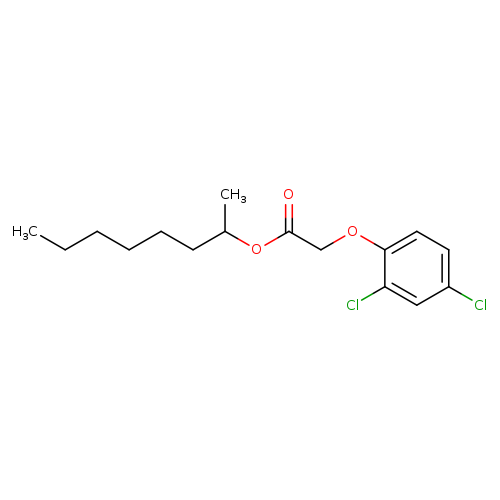 Acetic acid, 2-(2,4-dichlorophenoxy)-, 1-methylheptyl ester