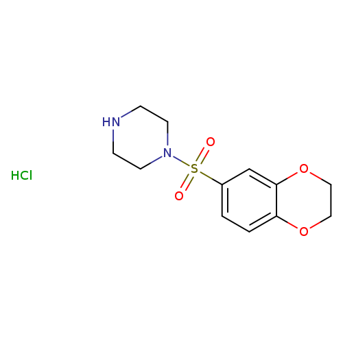 1-(2,3-dihydro-1,4-benzodioxine-6-sulfonyl)piperazine hydrochloride