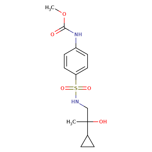 methyl N-{4-[(2-cyclopropyl-2-hydroxypropyl)sulfamoyl]phenyl}carbamate