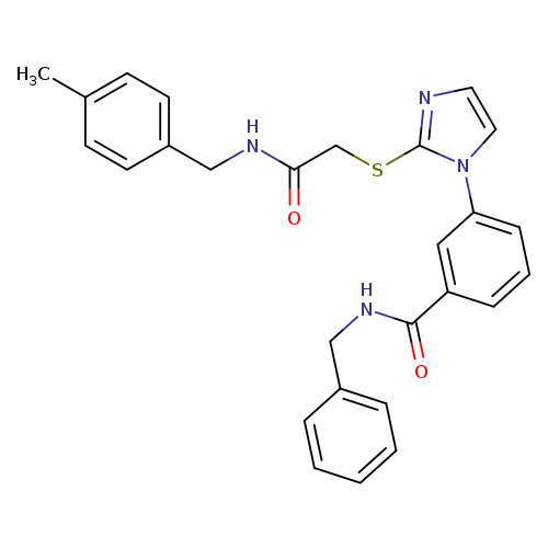N-benzyl-3-{2-[({[(4-methylphenyl)methyl]carbamoyl}methyl)sulfanyl]-1H-imidazol-1-yl}benzamide