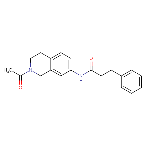 N-(2-acetyl-1,2,3,4-tetrahydroisoquinolin-7-yl)-3-phenylpropanamide
