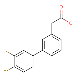 3-Biphenyl-3',4'-difluoro-acetic acid