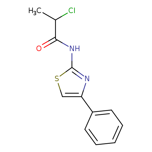 2-chloro-N-(4-phenyl-1,3-thiazol-2-yl)propanamide