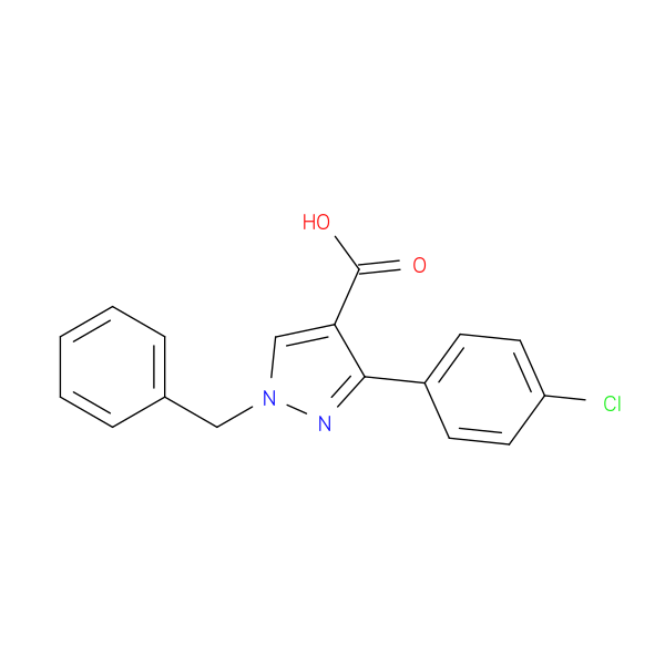 1-benzyl-3-(4-chlorophenyl)-1H-pyrazole-4-carboxylic acid