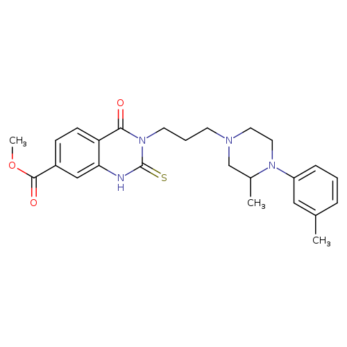methyl 3-{3-[3-methyl-4-(3-methylphenyl)piperazin-1-yl]propyl}-4-oxo-2-sulfanylidene-1,2,3,4-tetrahydroquinazoline-7-carboxylate