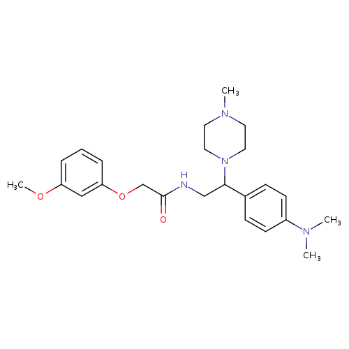 N-{2-[4-(dimethylamino)phenyl]-2-(4-methylpiperazin-1-yl)ethyl}-2-(3-methoxyphenoxy)acetamide